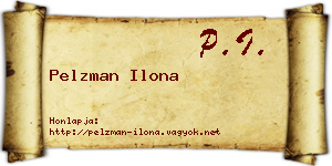 Pelzman Ilona névjegykártya