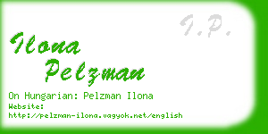 ilona pelzman business card